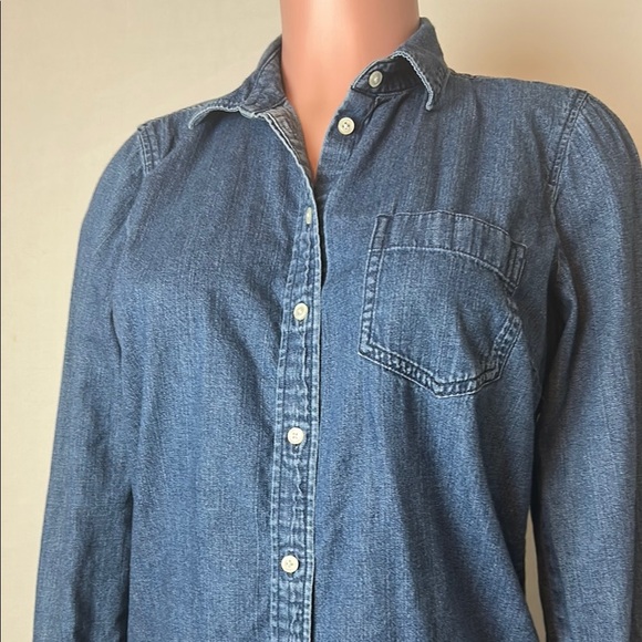 J. Crew Trademark 100%Cotton Long Sleeve Button Down Women's Size S - Picture 3 of 8